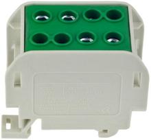Jungtis Din bėgeliui Zgx 1x70/2x50 mm2 žalios spalvos (al/cu)