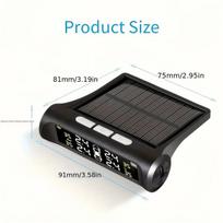 Belaidė padangų slėgio stebėjimo sistema TPMS, 4 išoriniai jutikliai