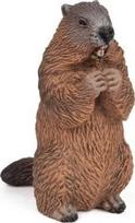 Figūrėlė marmotas PAPO - Žaislas vaikams nuo 3 metų ir vyresniems - Ruda ir juoda