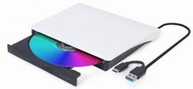 Gembird External USB CD/DVD drive - White