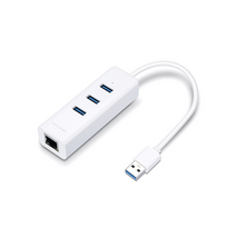 TP-LINK USB 3.0 3-Port Hub  AND  Gigabit Ethernet Adapter 2-in-1 USB Adapter | UE330