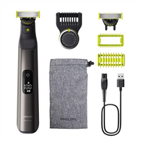 PHILIPS | Face and Body Hair Trimmer | QP6552/15 OneBlade Pro 360 | Cordless | Wet  AND  Dry | 20 Length Settings | Chrome