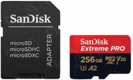 SANDISK Extreme PRO 256GB microSDXC (UHS-I U3, Class 10, V30, A2)