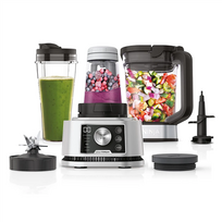 NINJA Foodi Power Nutri 3-in-1 Blender | CB350EU | Tabletop | 1200 W | BPA-free plastic jar | 2.1 L jar capacity | Ice crushing | Silver/Black