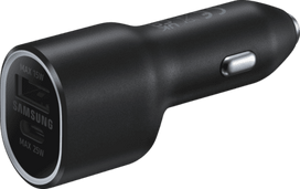 SAMSUNG USB-C 25W/USB 15W car charger, black