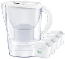 Brita Marella XL 3.5l filter pitcher + 4 PRO Pure Performance cartridges, white