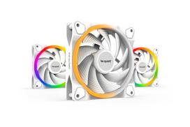 Be Quiet Light Wings White 120mm PWM High-Speed Triple Pack (white, 3-pack, includes ARGB hub)