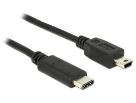 Delock USB Cable C - Mini-B St/St 1.00m black