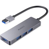 AUKEY CB-H36 interface hub USB 2.0 5000Mbit/s Silver