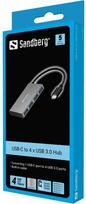 Sandberg USB-C to 4 x USB 3.0 Pocket Hub 136-20