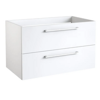 Spintelė po praustuvu Kame Gama, BU/8-3DR/D2-PO, 80 cm, su push to open, Balta matinė