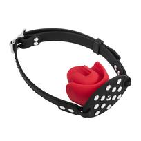 Rimba Bondage Play Mouthgag with Bit Black-Red