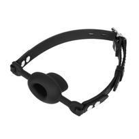 Rimba Bondage Play Mouthgag with Opening Black