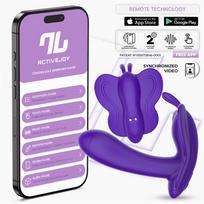 InToYou App Series Wingy Butterfly Vibrator with App Dark Purple