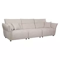 Sofa CALLA, 4 vietų, balkšvos avižų spalvos