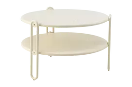 Lauko kavos staliukas Blixt, 65 cm, baltas