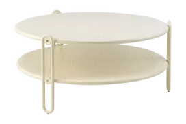Lauko kavos staliukas Blixt, 85 cm, baltas