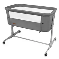 Lovytė Kidwell 2in1 Bedside Crib NALI Gray