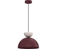 Pakabinamas šviestuvas su laidu NEVIS 1xE27/15W/230V Ø 29 cm bordo spalvos