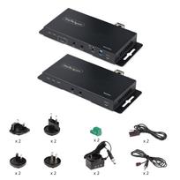 StarTech.com 4K HDMI optinio pluošto signalo stiprintuvo komplektas, 4K 60Hz iki 3300ft/1km (vieno režimo) arba 1000ft/300m (daugi režimo) LC optinis pluoštas, HDR/HDCP, garso/RS232/IR signalo stiprintuvas, HDMI vaizdo signalo stiprintuvas - siųstuva | ST121HD20FXA2 | 065030897303