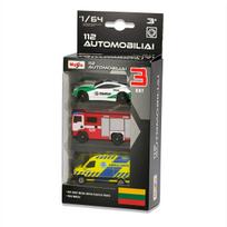Žaislinių transporto priemonių rinkinys Maisto 112 12456, 1:64, įvairių spalvų