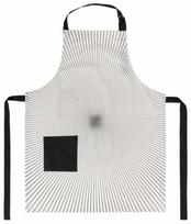 Prijuostė Homla Salado 244272, 80 cm x 60 cm, balta sp./juoda sp.