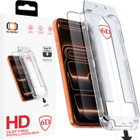 Grūdintas stiklas Tel Protect Dust-Free Easy Fit Full Glue 6D skirtas Apple iPhone 17 Pro Max black
