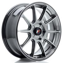 JR Wheels JR11 17x7 ET20-38 5H BLANK Hyper Black Alloy Wheel