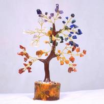 Pinigų medis Krištolinis bonsai medis 7 čakrų Gyvybės medis dekoras Brangakmeniai ir kristalai Dvasinis medis Daugybė mišrių čakrų akmenų Krištolinės dovanos