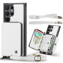 Luxury Wallet Leather Lanyard Phone Case For Samsung Galaxy S23 S22 S21 Ultra Plus Protective Case Shockproof Cover Coque Fundas For Samsung S23