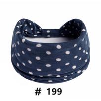 Plati Galvos Juosta Moterims Taškeliai Mazguota Galvos Apdangalas Turbanas Joga Treniruotėms Galvos Juostos Boho Tampri Medvilninė Bandana Plaukų Aksesuarai black