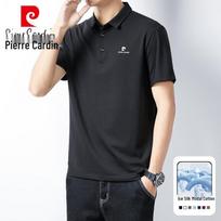 Pierre Cardin vyriški trumpomis rankovėmis polo marškinėliai 3XL juoda