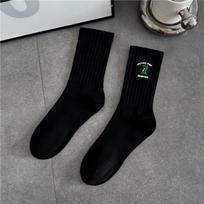 Cityboy Trendy Animal Skateboard & Surf Mid-Calf Socks - Unisex Sweat-Absorbing Cotton in Black & White One Size (Fits 36-44)