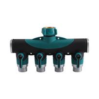 WIFI Connect Smart Watering Timer Garden Irrigation Controller Waterproof Water Valve Irrigation Timer Smart Watering System 4 way connector