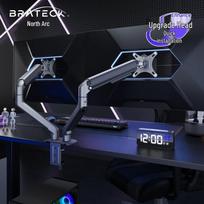Brateck Dual Monitor Arm Gas Spring Desk Mount (17-32 Inch)