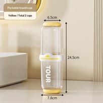 Portable Travel Toothbrush Cup Mouthwash Cup Toothpaste Storage Box Household Organizer Set