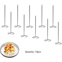 Metal Vertical Kebab Skewer, Reusable Stainless Steel Air Fryer and Grill Accessories - Fruit and Meat Vertical Kebab Skewer