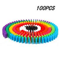 High-Standard-Quality 100Pcs High-Quality Color High-Quality Sort High-Quality Rainbow High-Quality Wood High-Quality Domino High-Quality Blocks