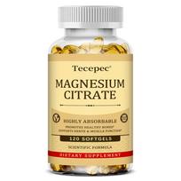 Magnis (Kaip magnio citratas) 400 mg maisto papildas, 120 minkštų kapsulių buteliuke 120 Capsules