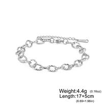 Teamer Stainless Steel Gold Color Twisted Link Chain Women's Bracelets Jewelry Minimalist Gift Fashion 2026 New Wholesale 17-22 cm