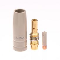 Three-Pack, MB-15Ak Mig Non-stick Ceramic Welding Slag Conductor, Shielded Euro-Style Protective Nozzle