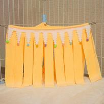 Soft Tassel Strip Pet Tent Triangle Hamster Corner Nest Hamster Tent Nest  for Pet Cage S