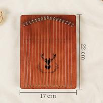 17 stygų, nešiojamas kompaktiškas styginių muzikos instrumentas mokymuisi, pradedantiesiems, iškyloms, muzikos mėgėjams