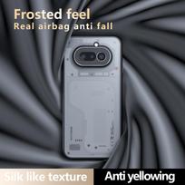 For Nothing Phone 4a Case Skin Friendly Matte Frosted Black Translucent Airbag Non-yellowing Anti-Fingerprint Cover Nothing Phone (4a)