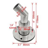 Stainless Steel Marine Heater Exhaust 22mm Drainage Plug New Thru Hull Exhaust Fitting  Marine Boat Bend head 22mm