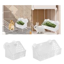 Rabbit Hay Feeder Rack Box Bunny Food Feeding Manger for Small Animals Pet 32cmx12cmx14cm