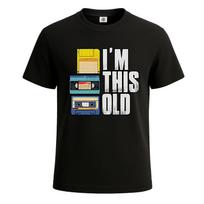 Man Jau Tiek Metų Retro Vintage Marškinėliai Unisex Naujoviškas Juokingas Dovana Šventės Marškinėliai Viršus S
