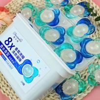 18g Three-in-One Laundry Pods: 24 Count Box with Long-Lasting Fragrance, Softening, Stain Removal, and Quick Dissolving