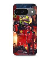 Coque - MANIACASE - Google Pixel 9 - Souple - Noir - Scuderia Ferrari F1 officiel juoda