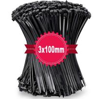 1000/100 vnt. plastikiniai nailoniniai kabelių raiščiai Savaime užsifiksuojantys laido raiščiai dirželiai Reguliuojami kabeliai Tvirtinimo kilpa Namų biuro vielos užtrauktukai 100pcs